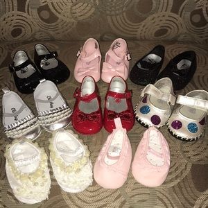 Lot of assorted newborn to size 1 shoes
